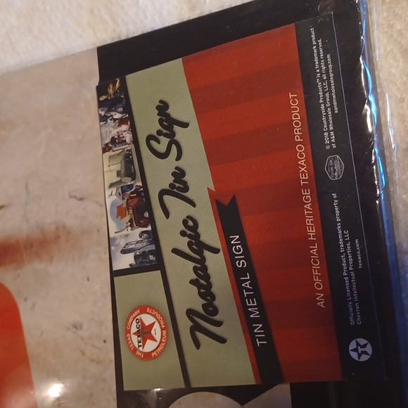 Nostalgic tin sign Texaco Motor Oil metal sign 16 3/4 x 12 inches - Picture 3 of 4